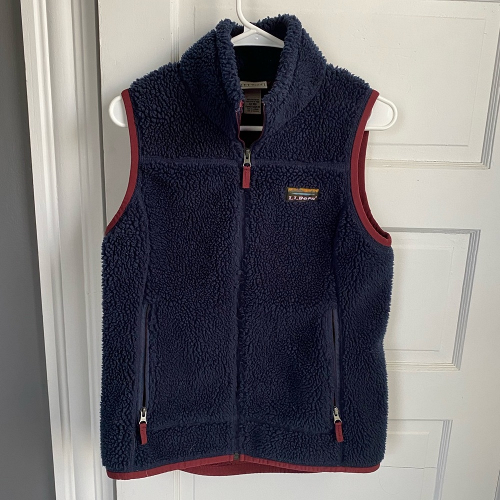 LL Bean Womens Mountain Pile Fleece Vest